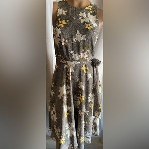 BANANA REPUBLIC Brown Floral Dress